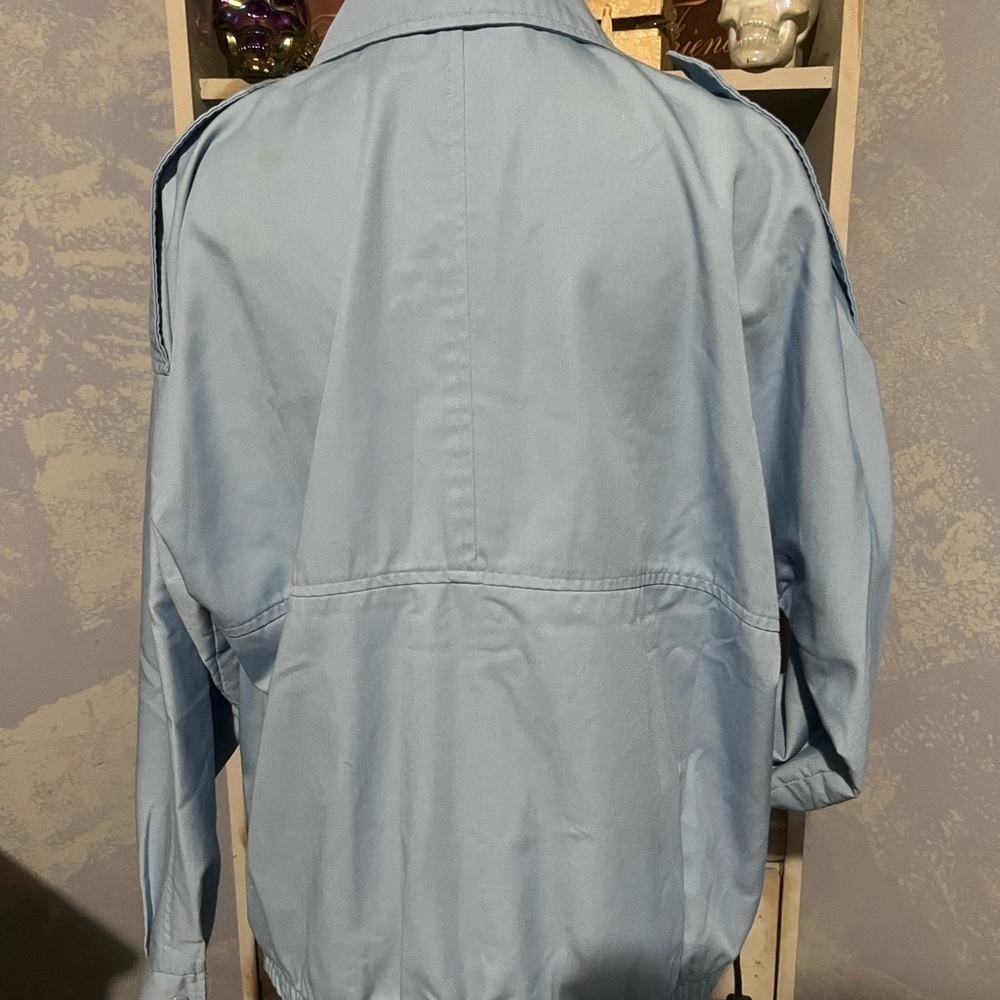 Vintage 80s men’s blue galliano Moto jacket size small - Picture 9 of 10